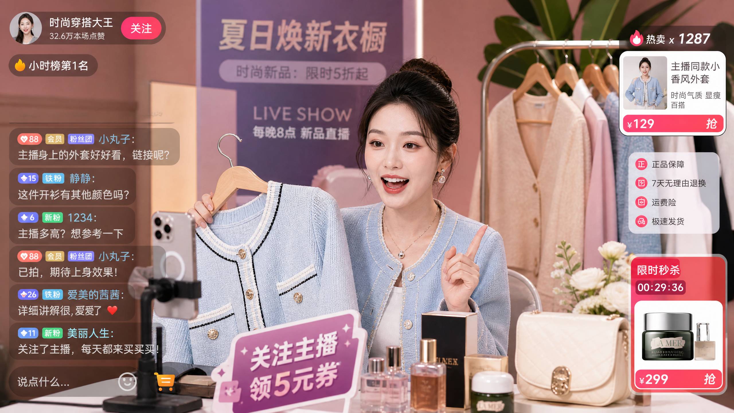 网红直播录屏